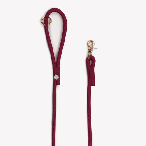 Bordeaux Braided Rope Dog Leash