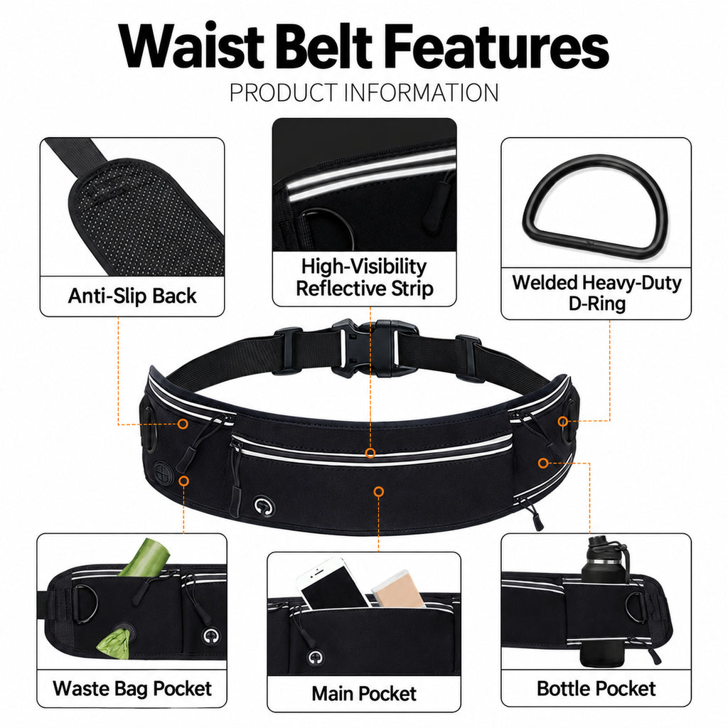 Everyday Adventure Hands-Free Dog Leash & Waist Pack