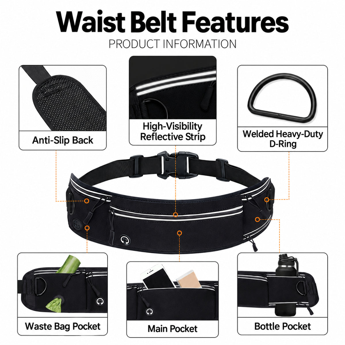 Everyday Adventure Hands-Free Dog Leash & Waist Pack