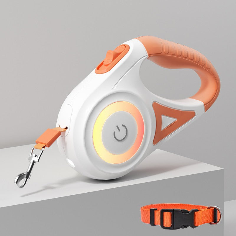 Everyday LED Retractable Dog Leash & Collar