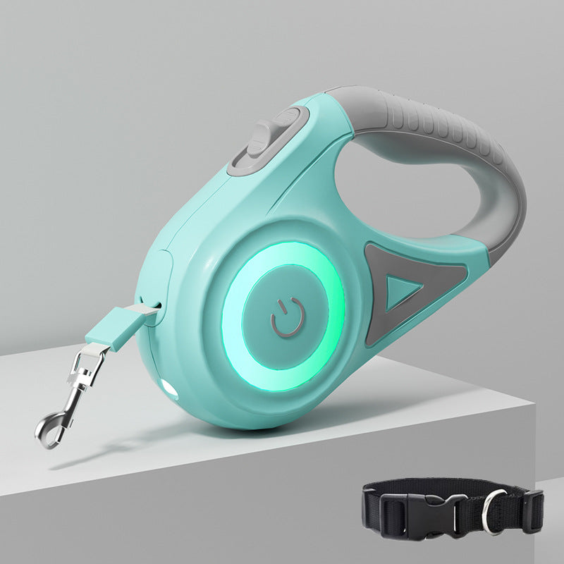 Everyday LED Retractable Dog Leash & Collar