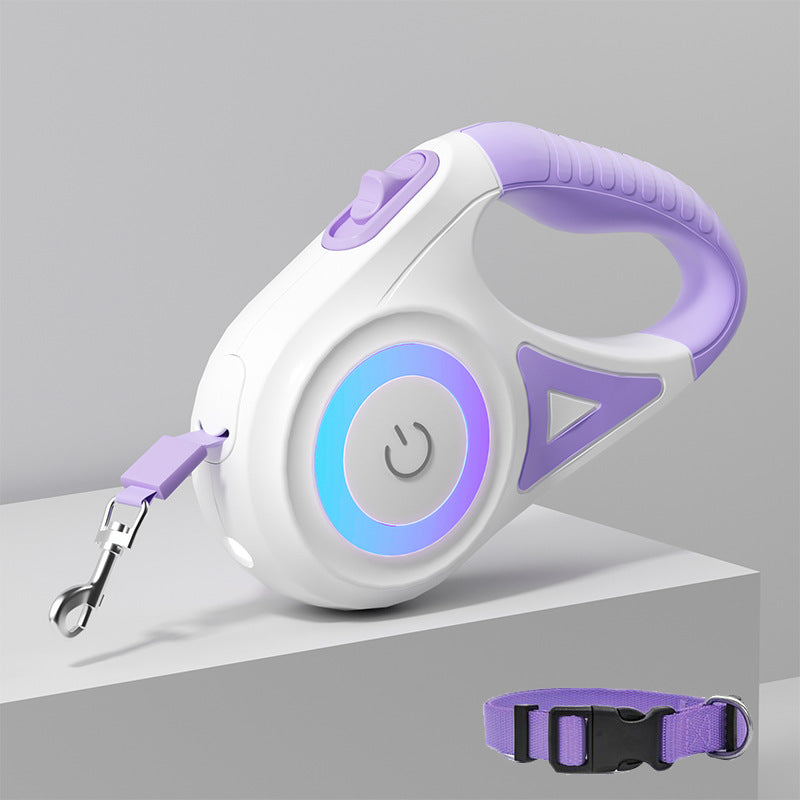 Everyday LED Retractable Dog Leash & Collar