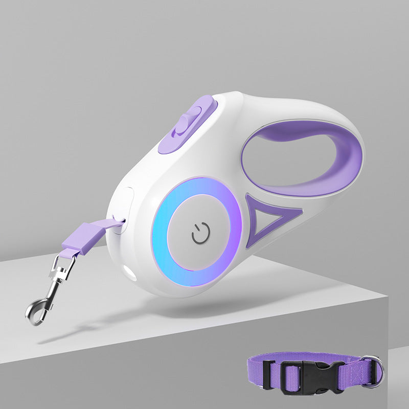 Everyday LED Retractable Dog Leash & Collar