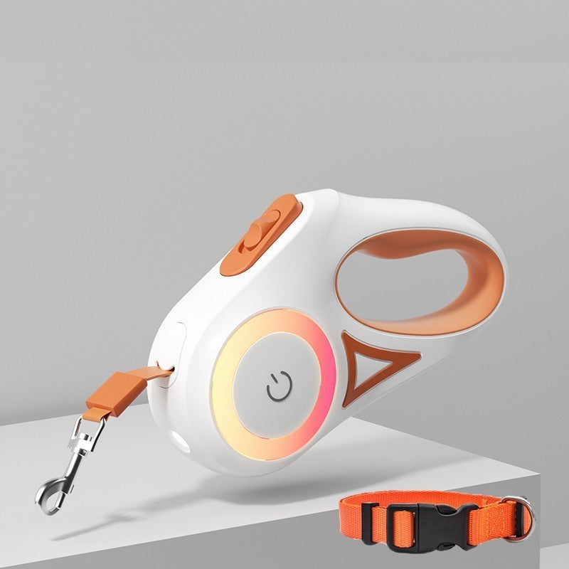Everyday LED Retractable Dog Leash & Collar