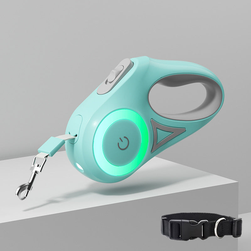 Everyday LED Retractable Dog Leash & Collar
